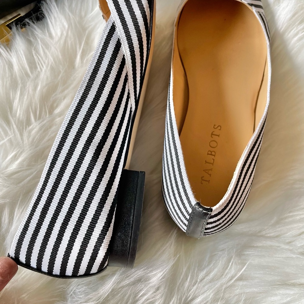 Talbots Edison Ribbons Striped Flats - Picture 4 of 11